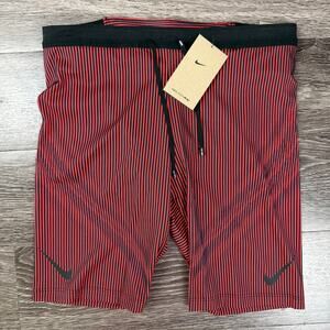 Nike AeroSwift Men's Large Dri-FIT ADV Running 1/2 Tights Red FN3369-015